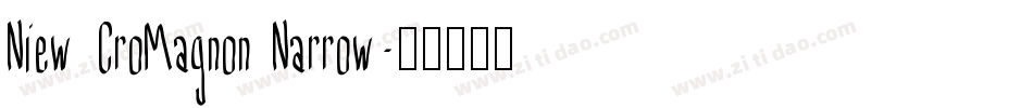 Niew CroMagnon Narrow字体转换